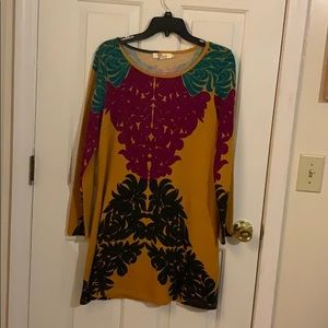 Aryeh Long Sleeved Yellow Dress